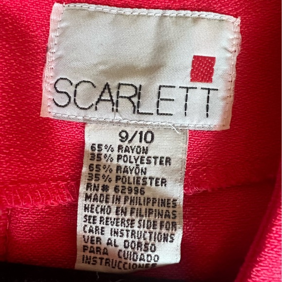 Vintage Scarlett midi dress with elegant waist detailing and back cinch Vtg 9/10 - Picture 10 of 10